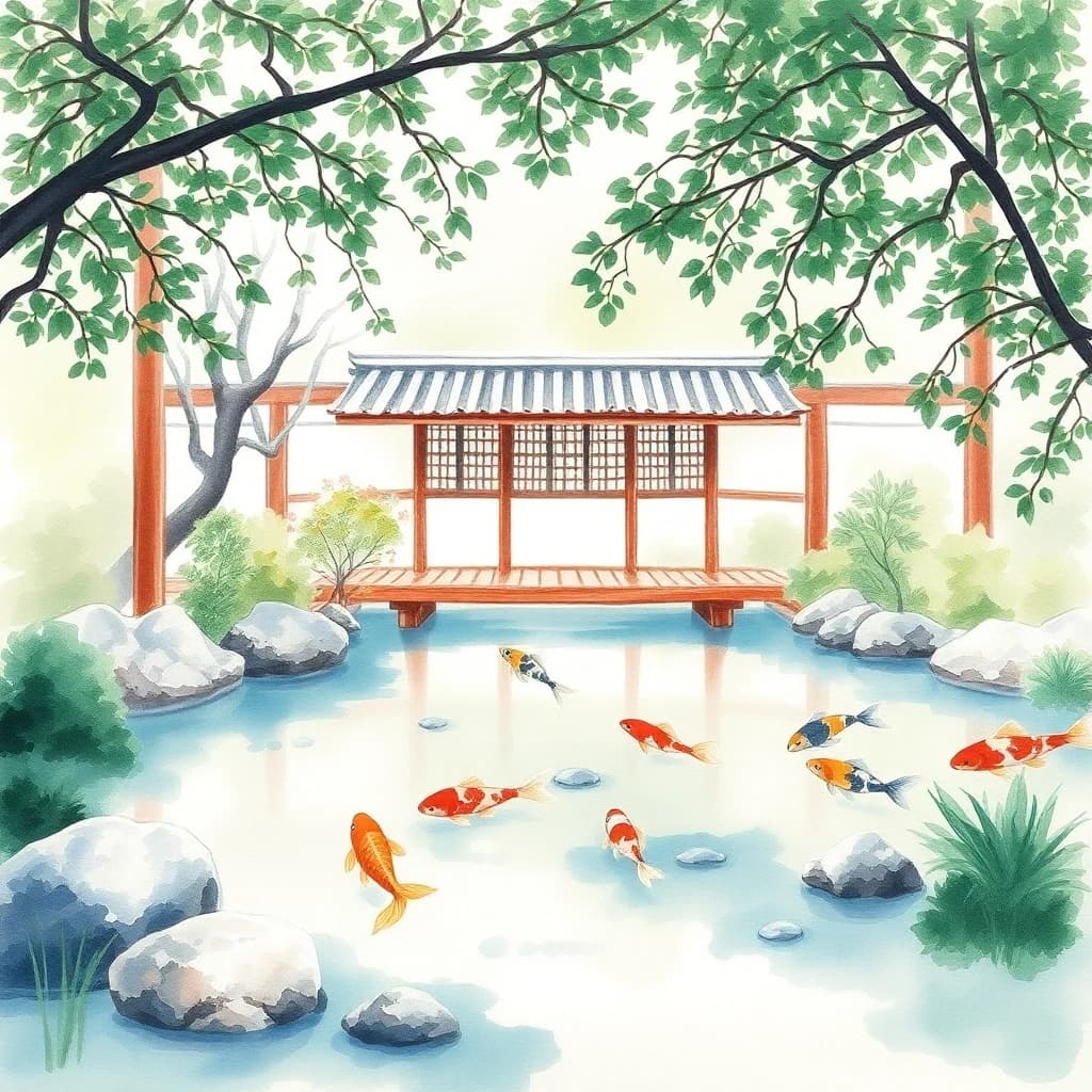 Watercolor AI Filter created with LUNA AI art generator app